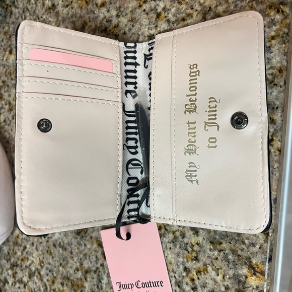 Juicy Couture Cream Wallet with Black Lettering - Picture 2 of 2